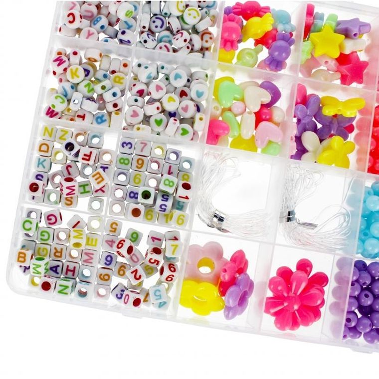 Mega Creative, zestaw koralików do nawlekania