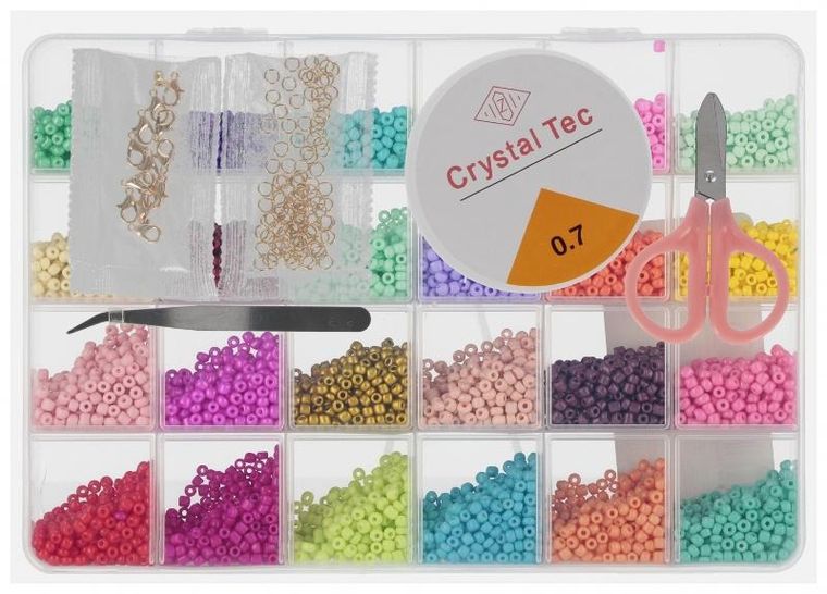 Mega Creative, zestaw koralików do robienia biżuterii