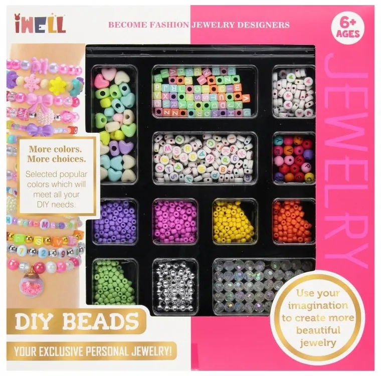 Mega Creative, zestaw koralików do robienia biżuterii