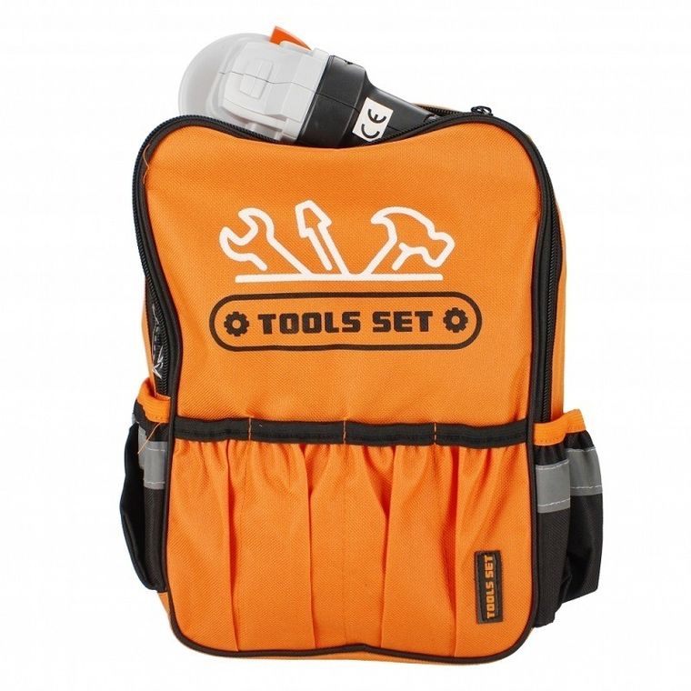 Mega Creative, zestaw narzędzi warsztatowych w plecaku