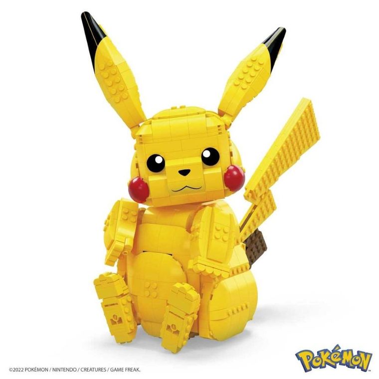 MEGA Pokemon, Duży Pikachu, klocki, 825 elementów