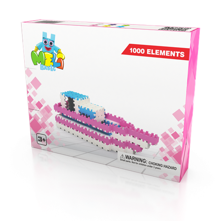 Meli, Basic Girls, klocki konstrukcyjne, 1000 elementów