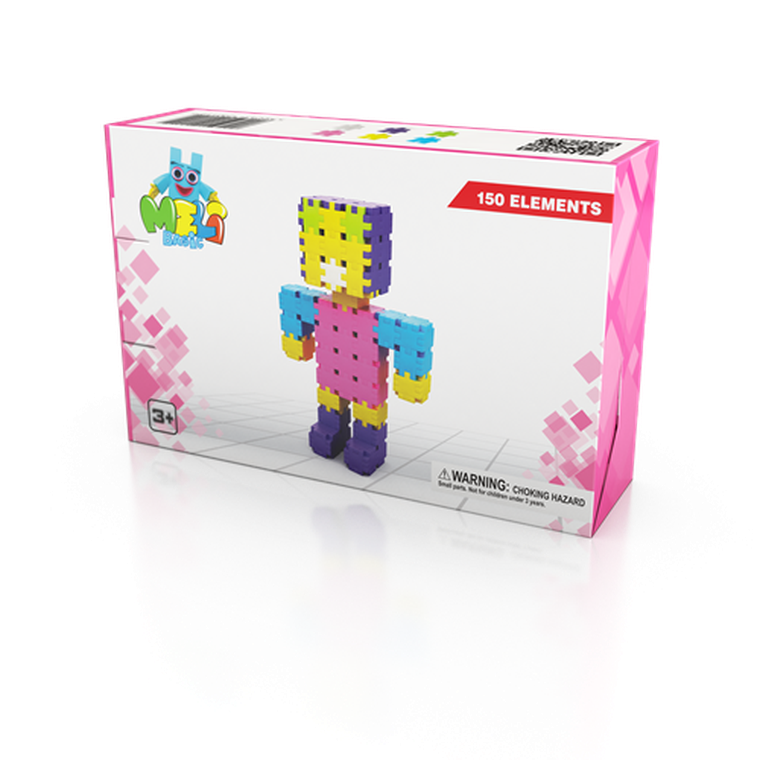 Meli, Basic Girls, klocki konstrukcyjne, 150 elementów