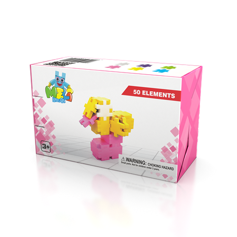 Meli, Basic Girls, klocki konstrukcyjne, 50 elementów