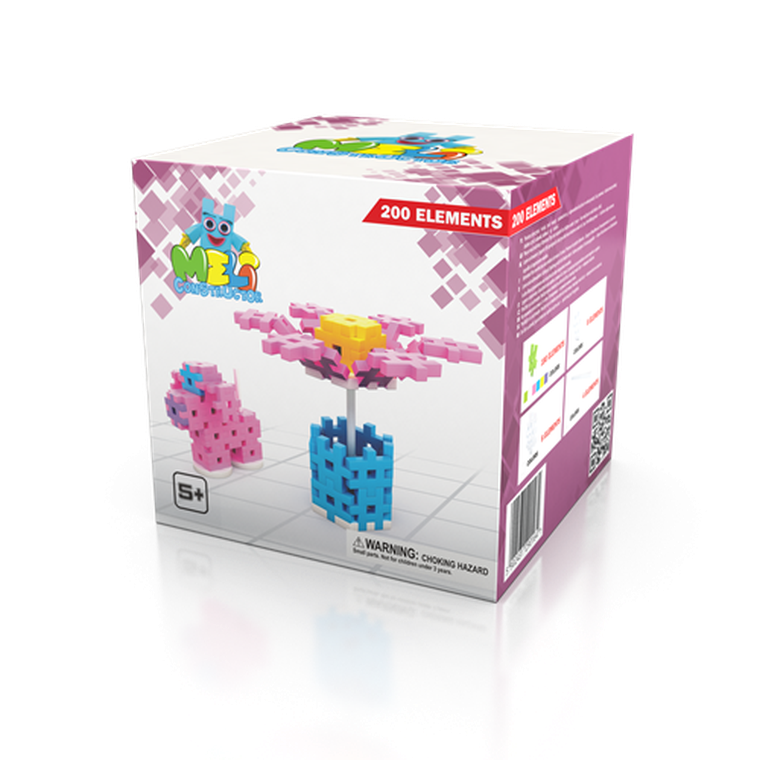 Meli, Constructor Girls, klocki konstrukcyjne, 200 elementów