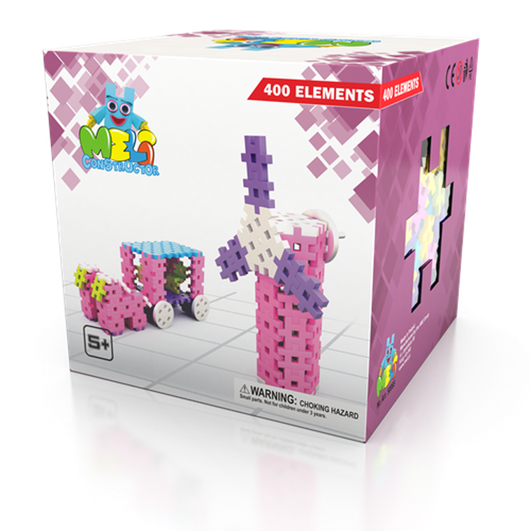 Meli, Constructor Girls, klocki konstrukcyjne, 400 elementów