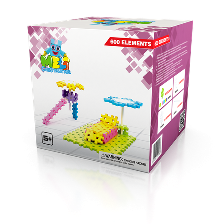 Meli, Constructor Girls, klocki konstrukcyjne, 600 elementów