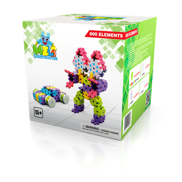 Meli, Constructor, klocki konstrukcyjne, 600 elementów