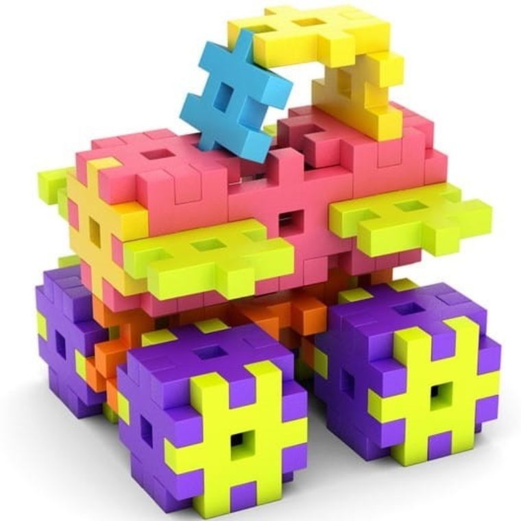 Meli, Maxi, klocki konstrukcyjne, 100 elementów