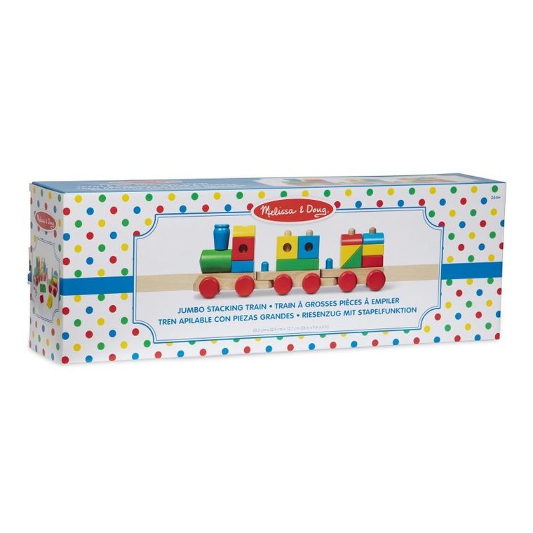 Melissa & Doug, Jumbo, drewniany pociąg do ciągania