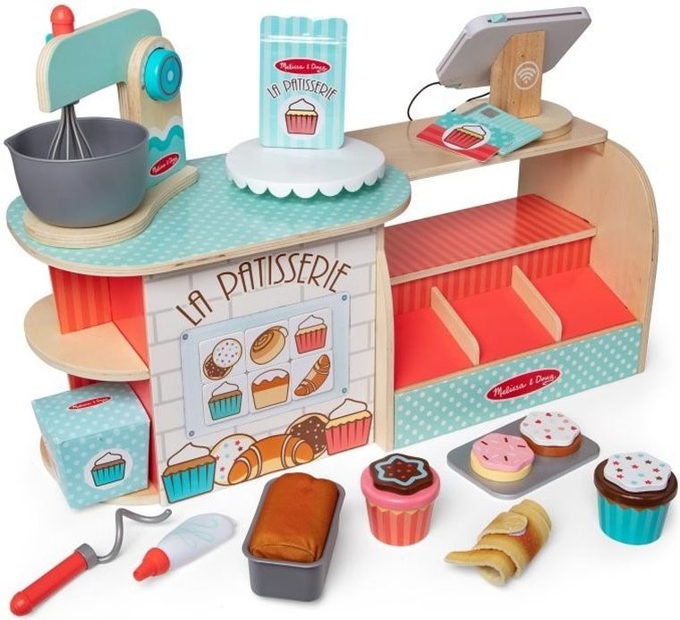 Melissa & Doug, La Patisserie Bakery, drewniana piekarnia z akcesoriami