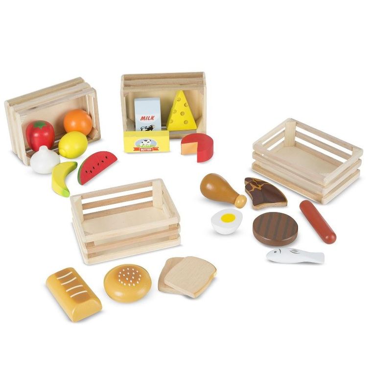 Melissa & Doug, Zestaw skrzynek z jedzeniem
