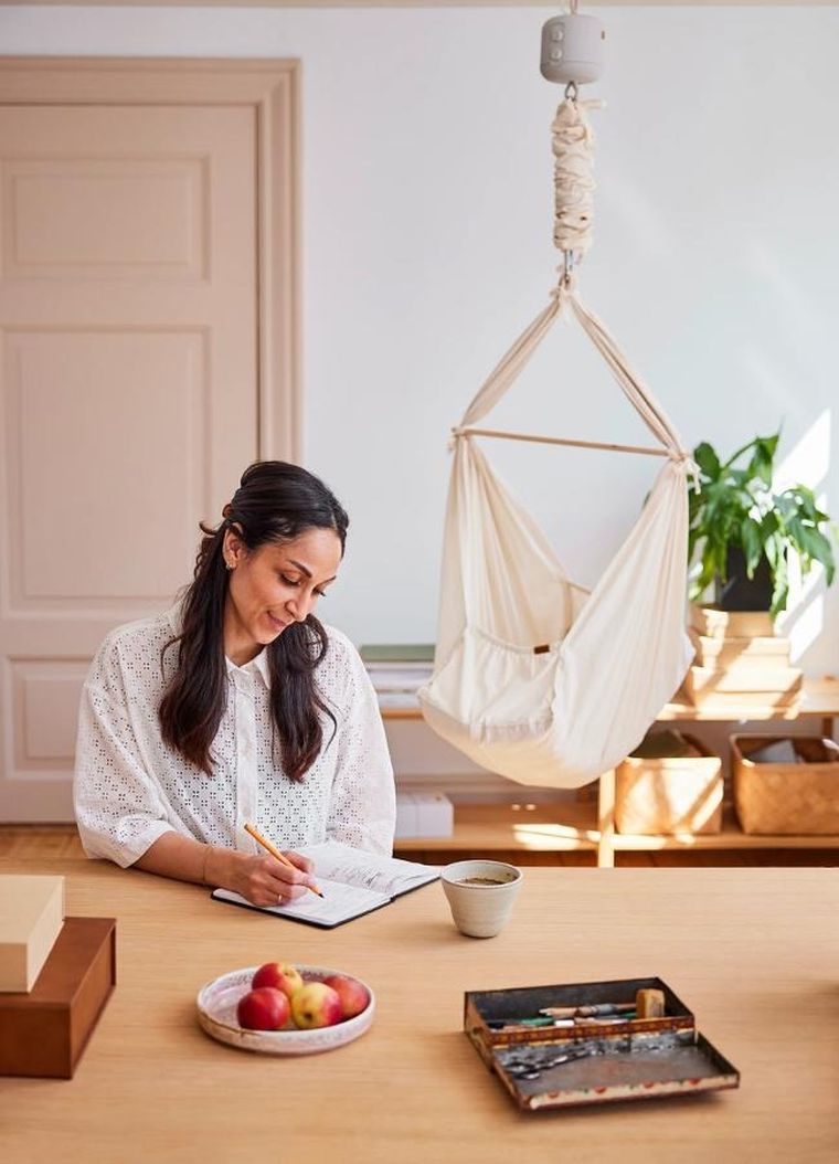 Membantu, Basic, hamak-huśtawka dla dzieci, szary