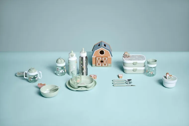 Mepal, Campus, Little Farm, bidon dla dzieci, Pop-up, 400 ml
