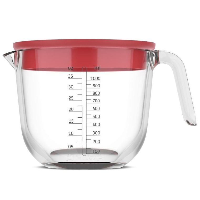 Mepal, Chef It, dzbanek z miarką i pokrywką, Coral, 1000 ml