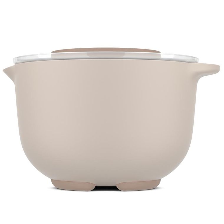 Mepal, Chef It, miska do miksowania z pokrywą odporną na rozchlapywanie, Chalk, 3000 ml