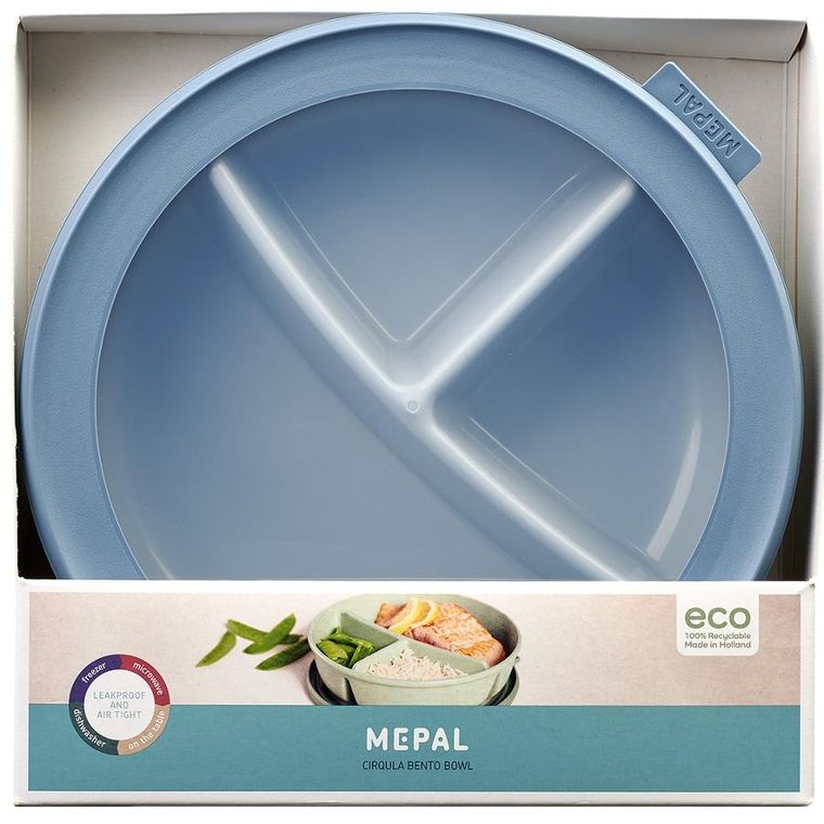 Mepal, Cirqula Bento, miska, Nordic Blue, 250+250+500 ml