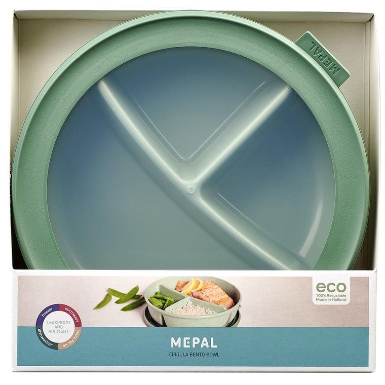 Mepal, Cirqula Bento, miska, Nordic Sage, 250+250+500 ml