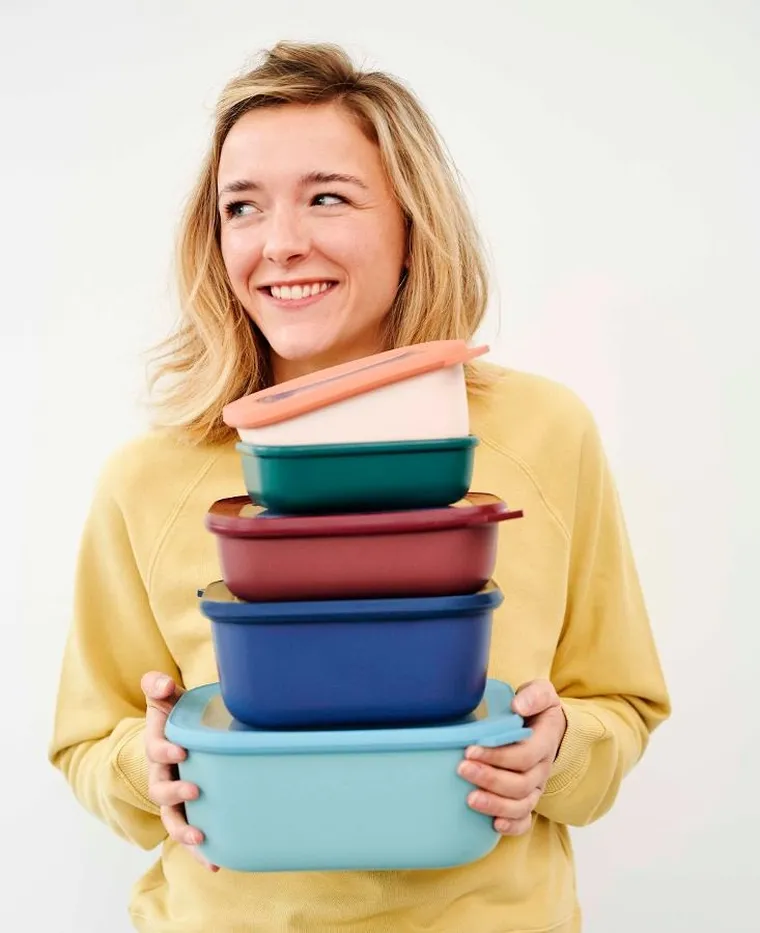 Mepal, Cirqula, miska, prostokątna, Nordic Black, 2000 ml