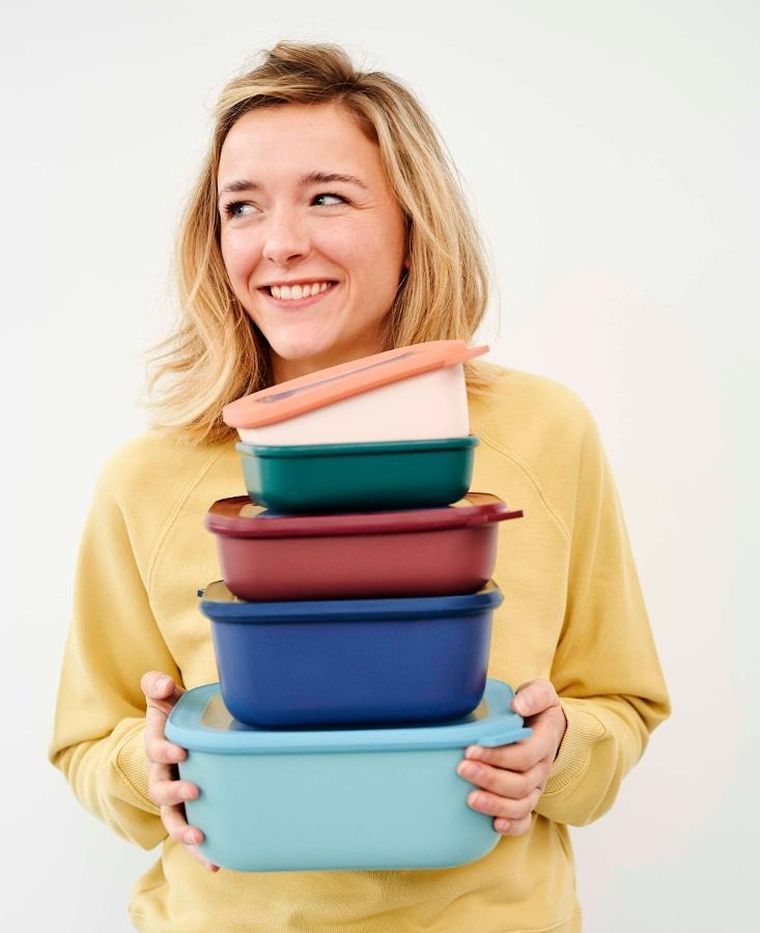 Mepal, Cirqula, miska, prostokątna, Nordic Blue, 500 ml