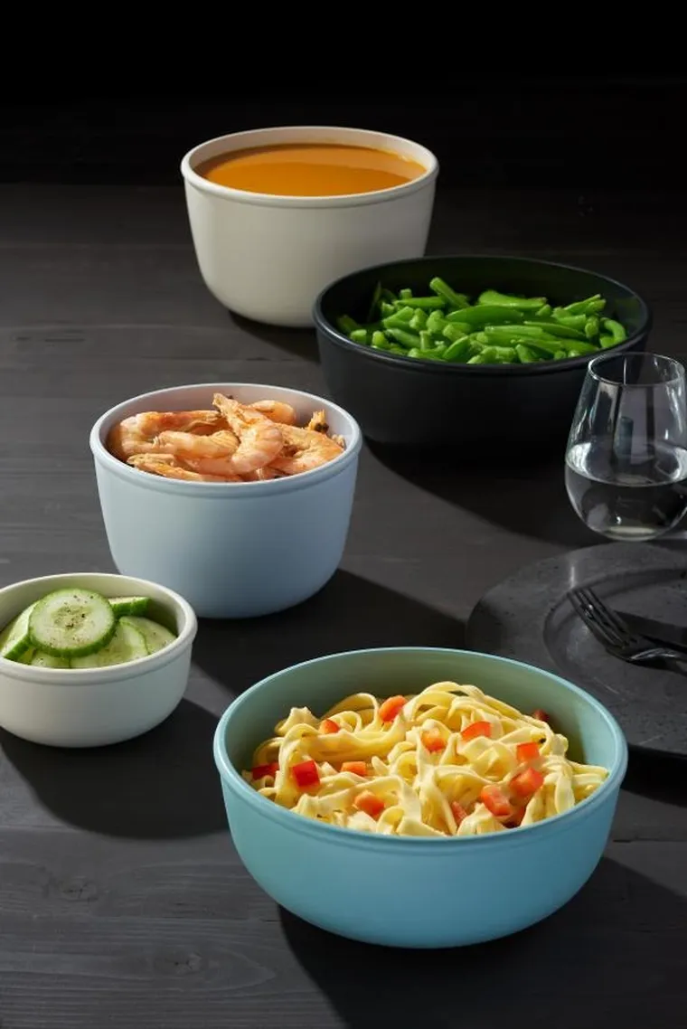 Mepal, Cirqula, zestaw 3 misek, okrągła, Nordic Black, 500+1000+2000 ml