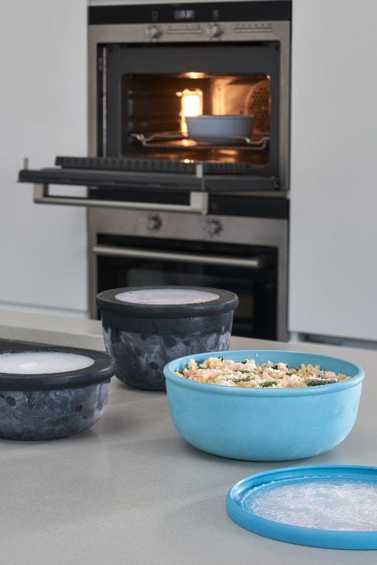 Mepal, Cirqula, zestaw 3 misek, okrągła, Nordic Blue, 500+1000+2000 ml