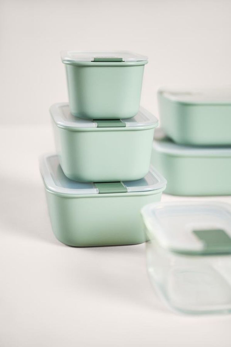 Mepal, EasyClip, pojemnik na żywność, szklany, Nordic Sage, 1500 ml