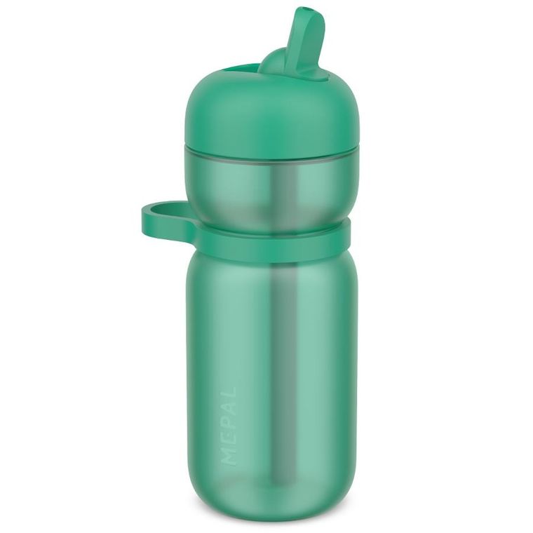 Mepal, Flip Active, bidon sportowy ze słomką, Apple Green, 600 ml