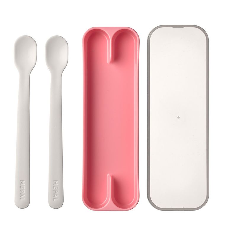 Mepal, Mio, Deep Pink, łyżki do karmienia, 2 szt.