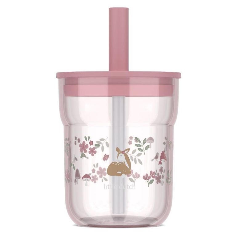 Mepal, Mio, Fairy Garden, szklanka dziecięca ze słomką, 12m+, 250 ml