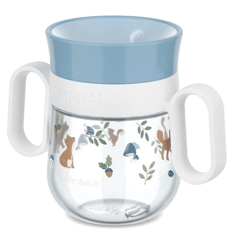 Mepal, Mio, Forest Friends, kubek dziecięcy treningowy do nauki picia, 6m+, 200 ml