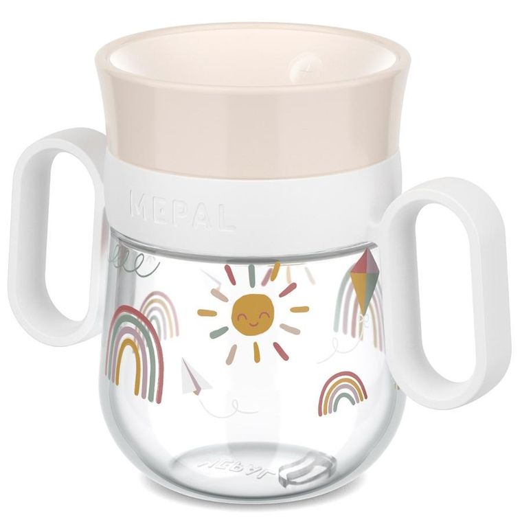 Mepal, Mio, Sunshine&Rainbow, kubek treningowy do nauki picia, 6m+, 200 ml