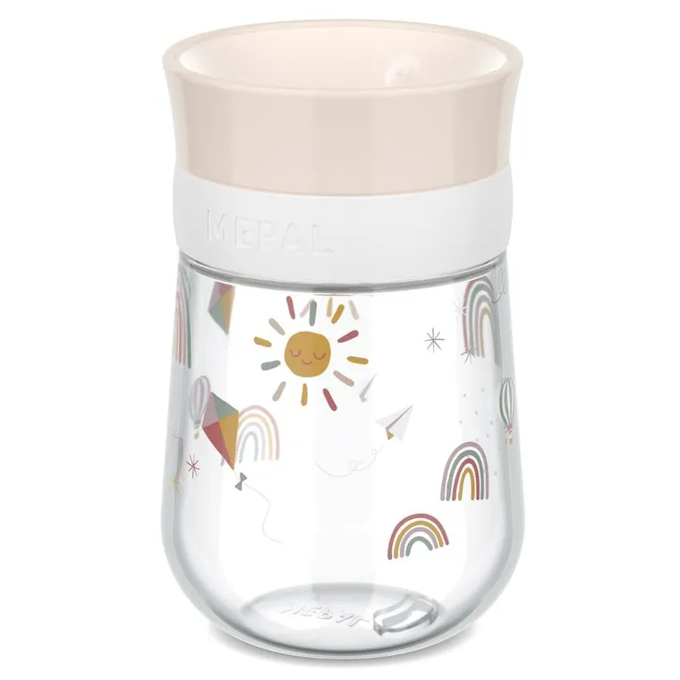 Mepal, Mio, Sunshine&Rainbow, kubek treningowy do nauki picia, 9m+, 300 ml