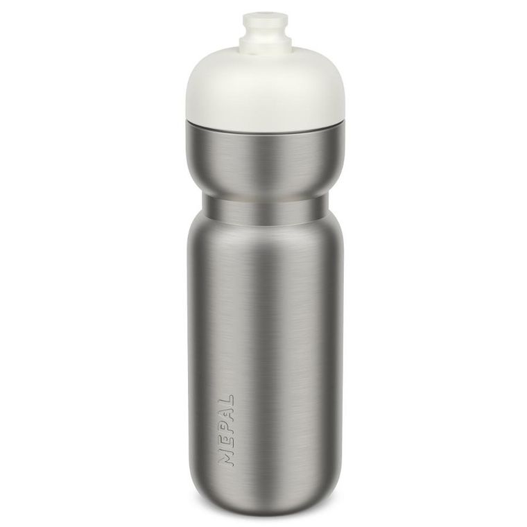 Mepal, Pull Active, butelka sportowa stalowa, Ceramic White, 800 ml