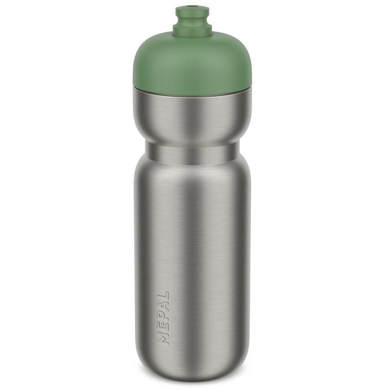 Mepal, Pull Active, butelka sportowa stalowa, Moss Green, 800 ml