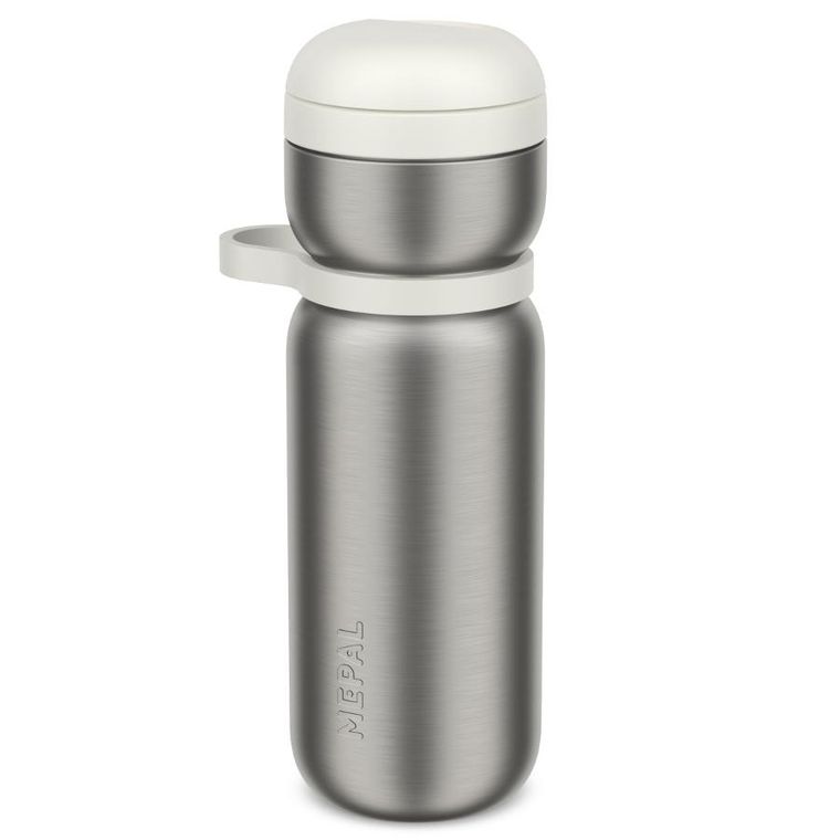 Mepal, Twist Active, butelka sportowa termiczna, Ceramic White, 600 ml