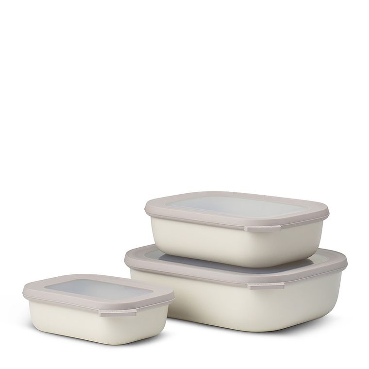 Mepal, zestaw 3 misek Cirqula, prostokątna, 500, 1000, 2000, white