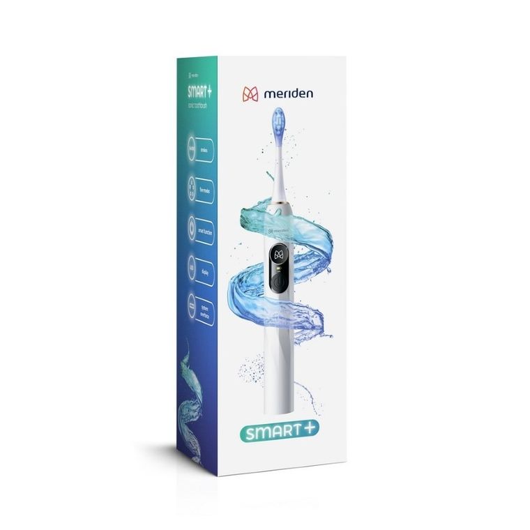 Meriden, Smart+, szczoteczka soniczna z wyświetlaczem LED, 5 trybów mycia, biała