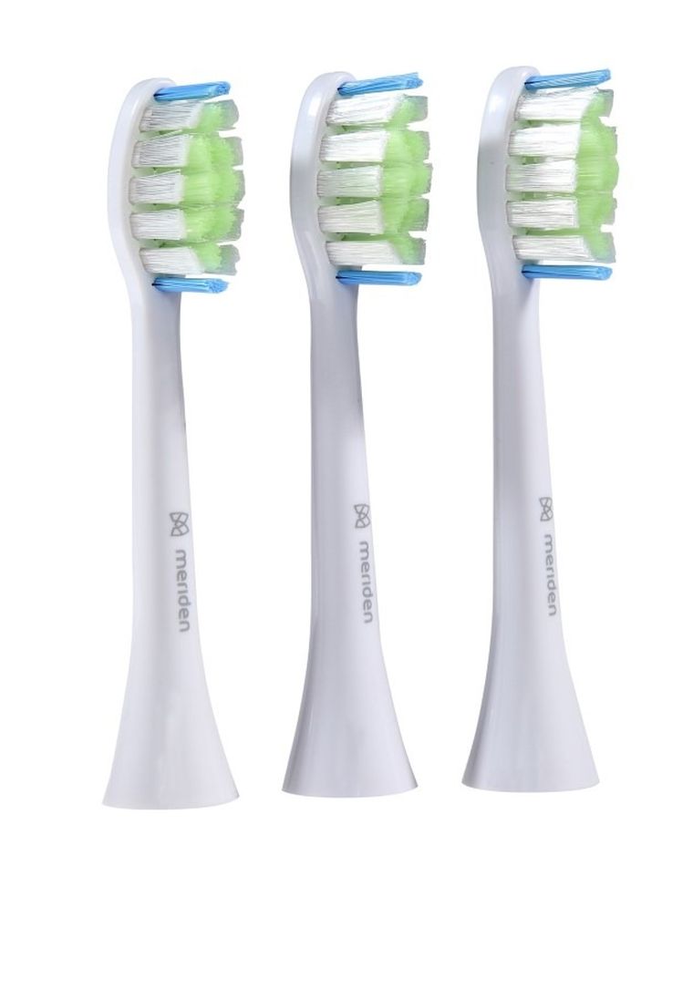 Meriden, Sonic+ DailyCare, końcówki do szczoteczki sonicznej Meriden Family, White, 3 szt.