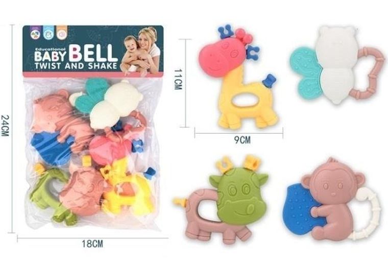 Merkpol, grzechotki, 4 szt.