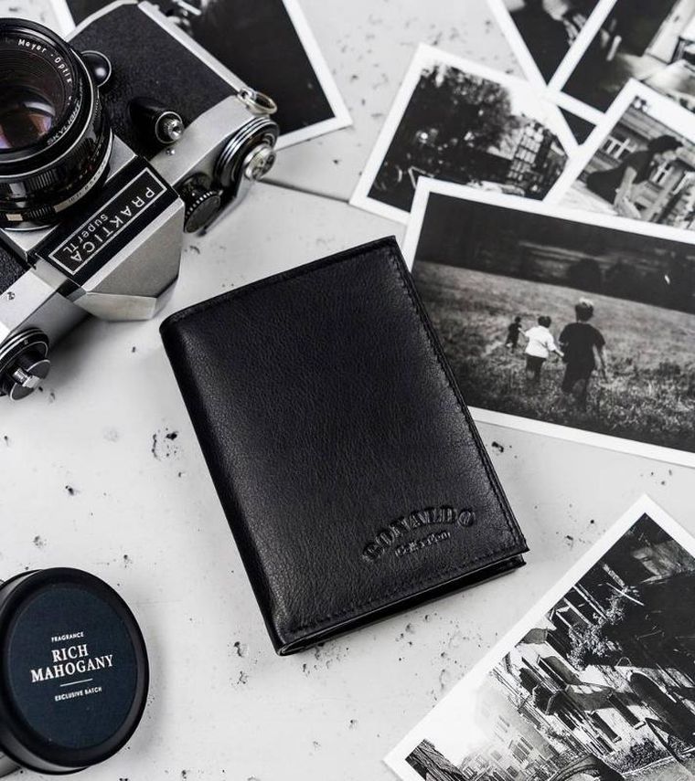 Męski portfel skórzany średnich rozmiarów, Ronaldo