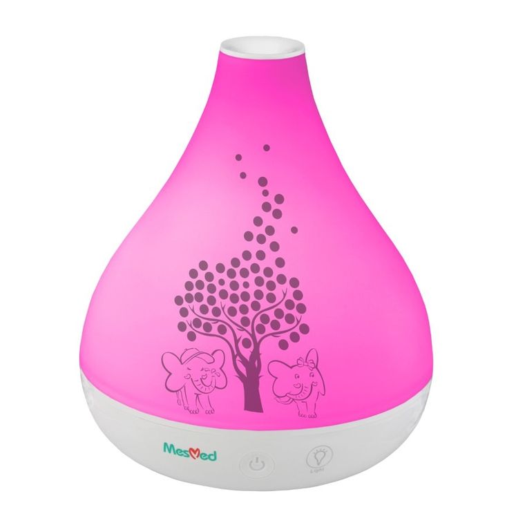 Mesmed, Volcano, ultradźwiękowy nawilżacz powietrza, dyfuzor, lampka, biały