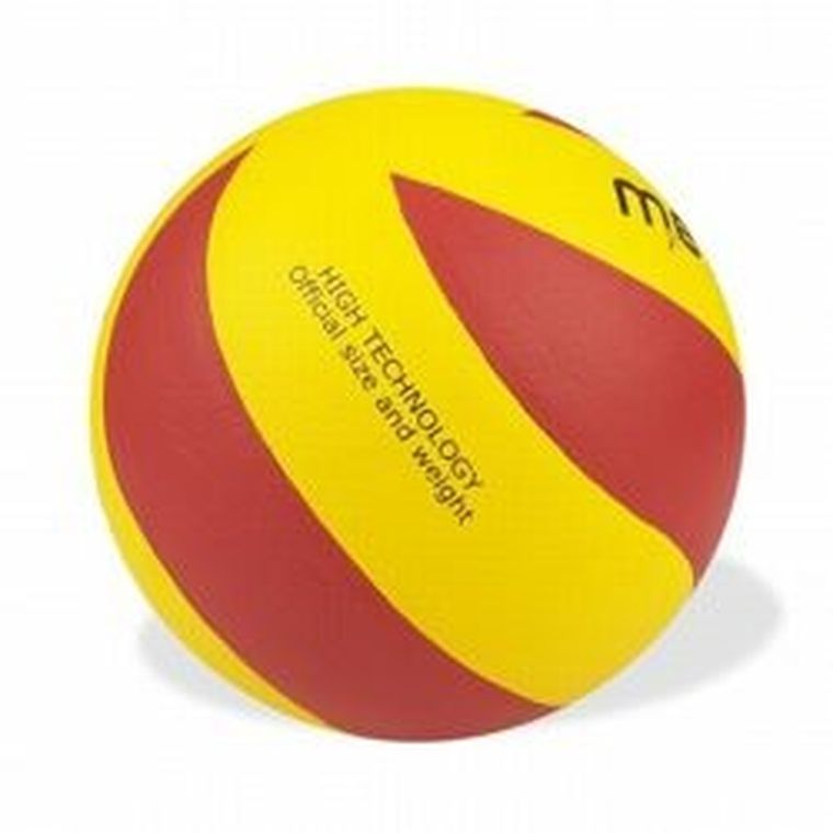 Meteor, Chili, piłka siatkowa PU, rozmiar 5, żółto-czerwona