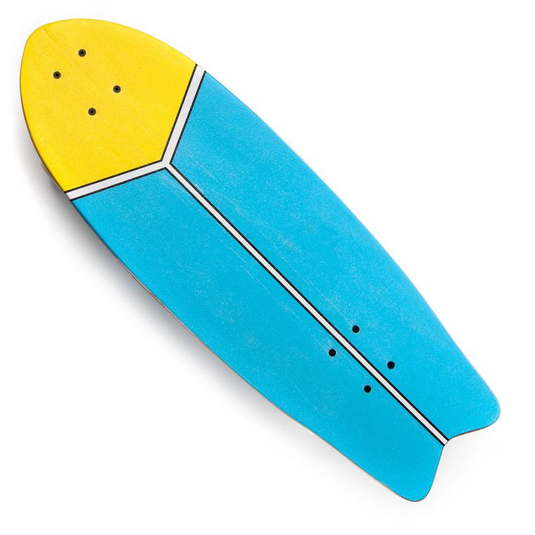 Meteor, Cruiser, deskorolka, niebiesko-żółta