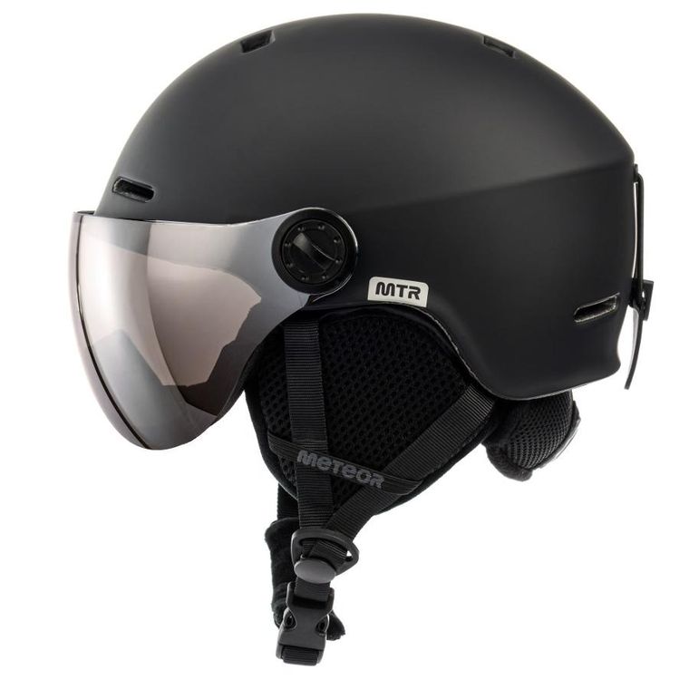 Meteor, Falven, kask narciarski, czarny, rozmiar 58-61 cm