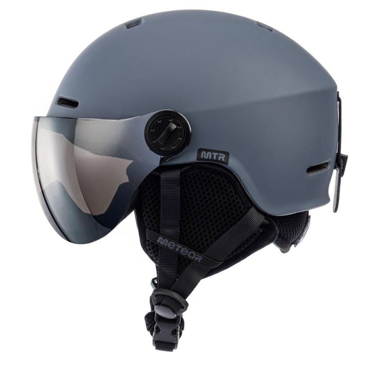 Meteor, Falven, kask narciarski, szary, rozmiar 58-61 cm
