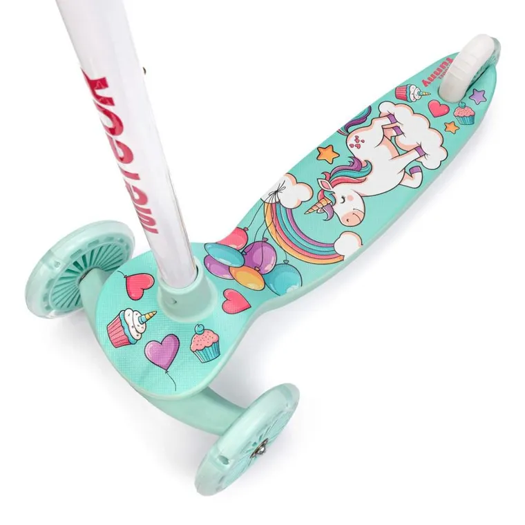 Meteor, Funny, hulajnoga 3-kołowa, miętowa