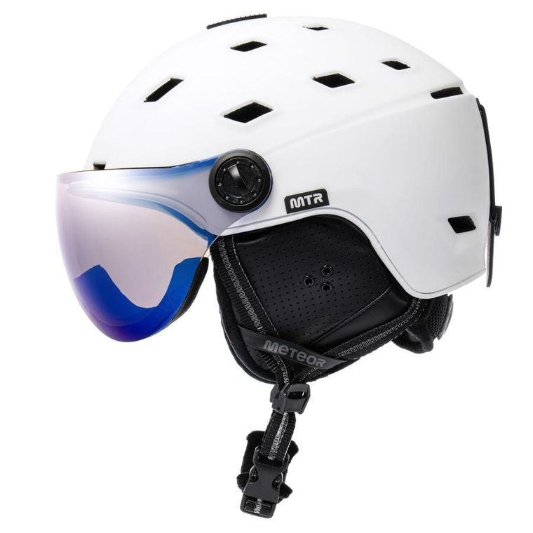 Meteor, Glide, kask narciarski, biały, rozmiar 55-58 cm