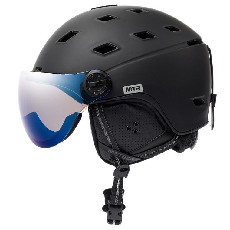 Meteor, Glide, kask narciarski, czarny, rozmiar 55-58 cm