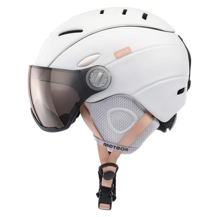 Meteor, Holo, kask narciarski, biały, rozmiar S, 53-55 cm